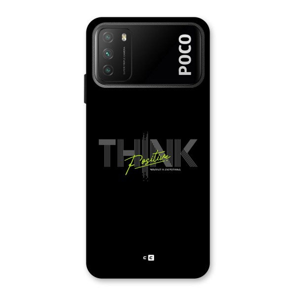 Think Positive Only Back Case for Poco M3