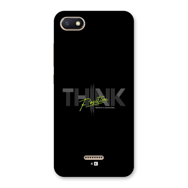 Think Positive Only Back Case for Redmi 6A