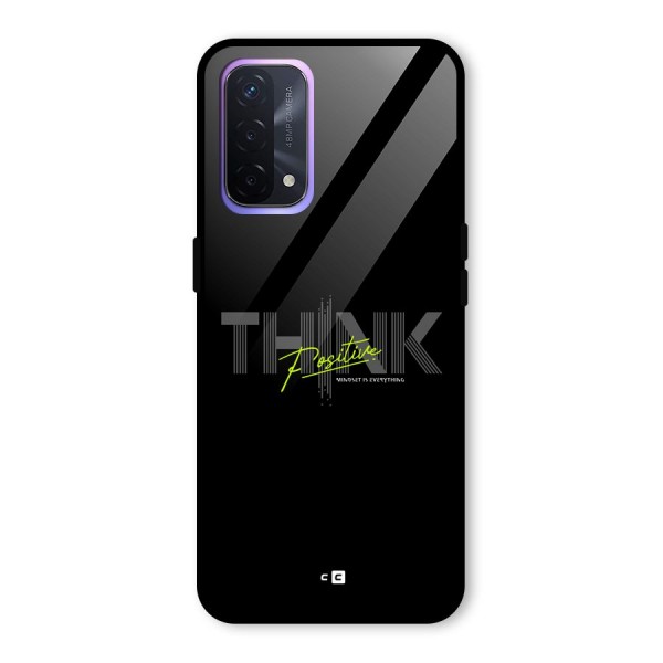 Think Positive Only Glass Back Case for Oppo A74 5G