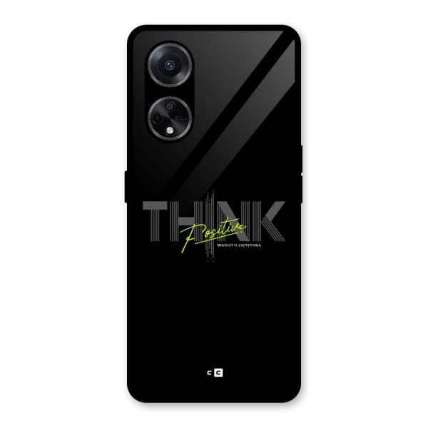 Think Positive Only Glass Back Case for Oppo F23
