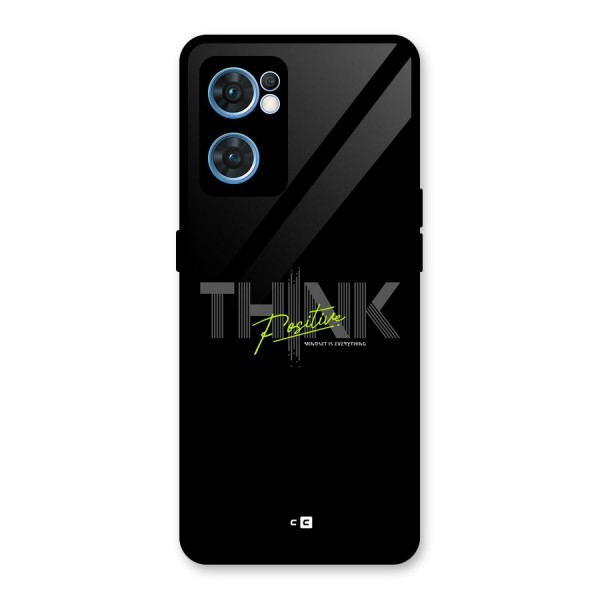 Think Positive Only Glass Back Case for Oppo Reno7 5G