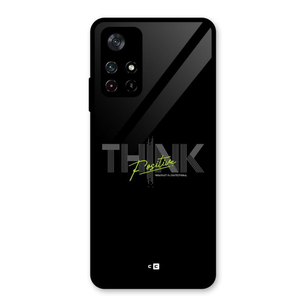Think Positive Only Glass Back Case for Poco M4 Pro 5G