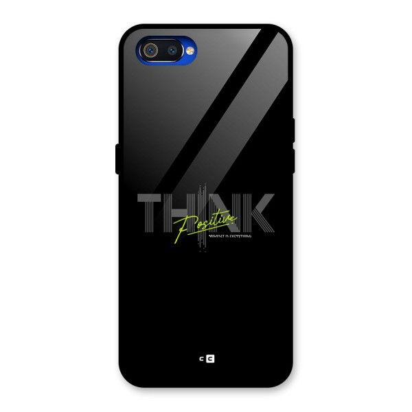 Think Positive Only Glass Back Case for Realme C2