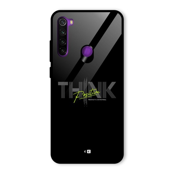 Think Positive Only Glass Back Case for Redmi Note 8
