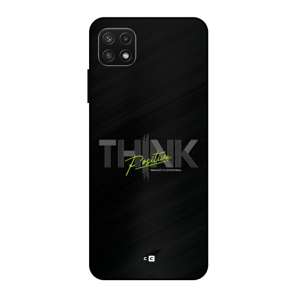Think Positive Only Metal Back Case for Galaxy A22 5G