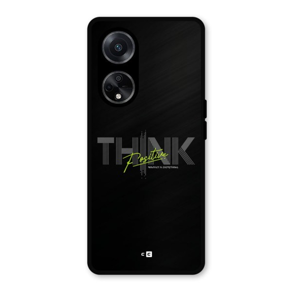 Think Positive Only Metal Back Case for Oppo F23