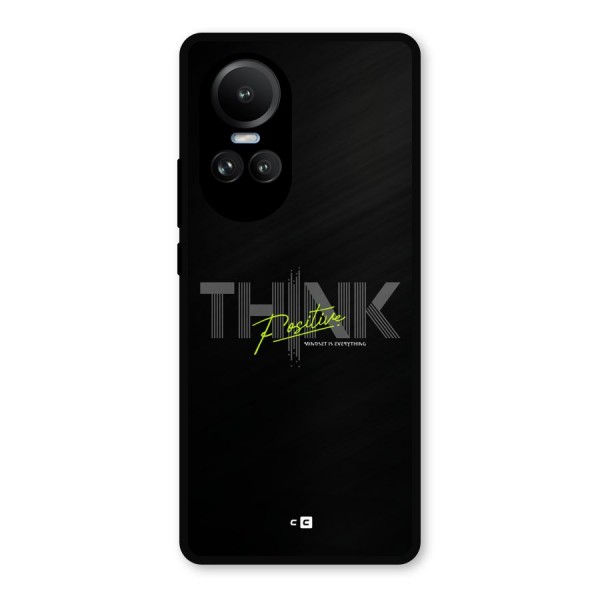 Think Positive Only Metal Back Case for Oppo Reno10