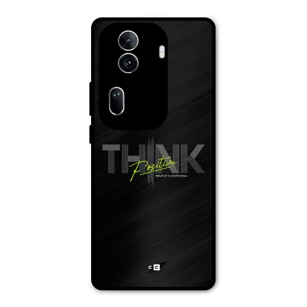 Think Positive Only Metal Back Case for Oppo Reno11 Pro 5G