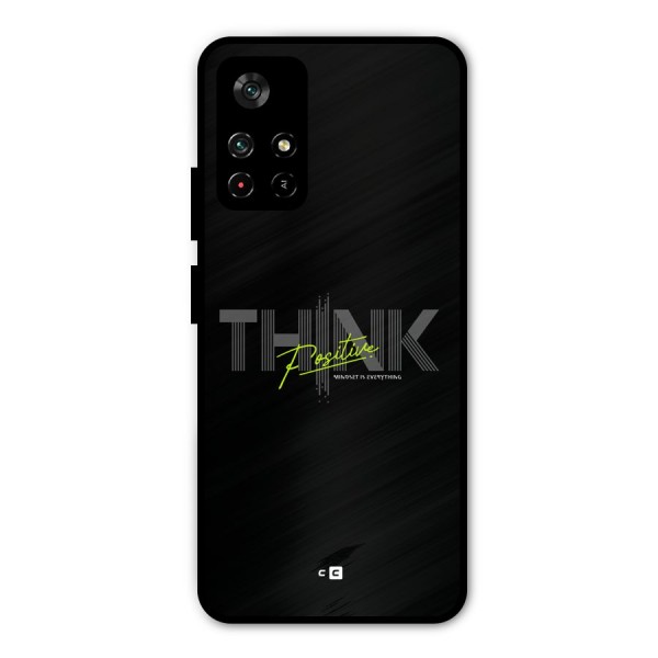 Think Positive Only Metal Back Case for Poco M4 Pro 5G