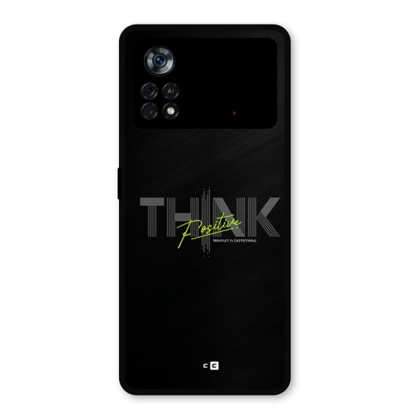 Think Positive Only Metal Back Case for Poco X4 Pro 5G