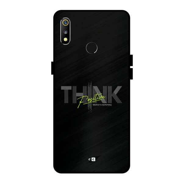 Think Positive Only Metal Back Case for Realme 3