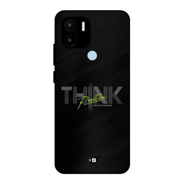 Think Positive Only Metal Back Case for Redmi A1 Plus
