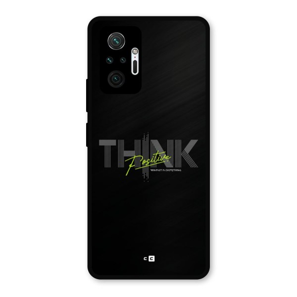 Think Positive Only Metal Back Case for Redmi Note 10 Pro
