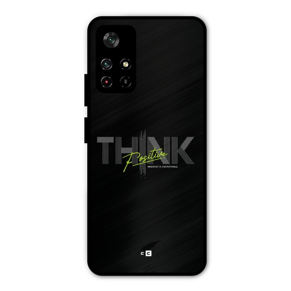 Think Positive Only Metal Back Case for Redmi Note 11T 5G