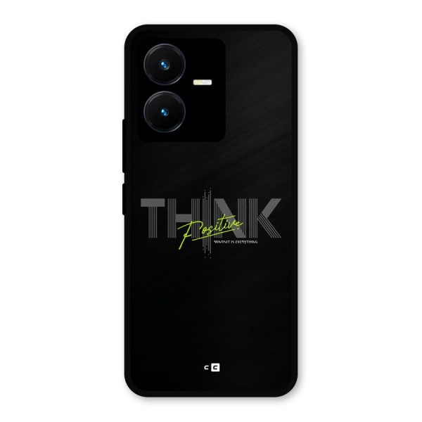 Think Positive Only Metal Back Case for Vivo Y22