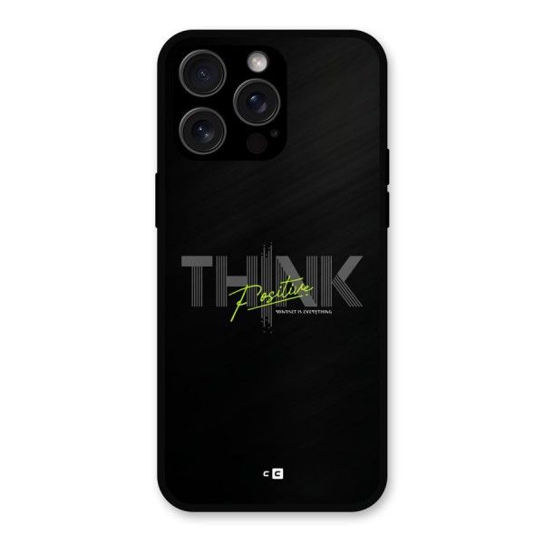 Think Positive Only Metal Back Case for iPhone 15 Pro Max