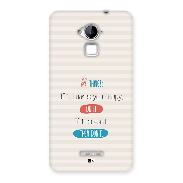 Think Then Back Case for Coolpad Note 3