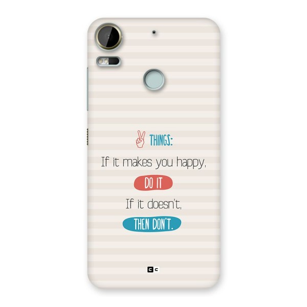 Think Then Back Case for Desire 10 Pro