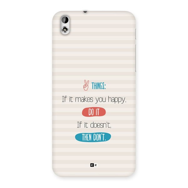 Think Then Back Case for Desire 816