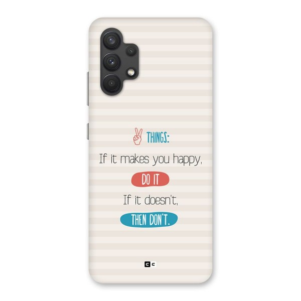 Think Then Back Case for Galaxy A32