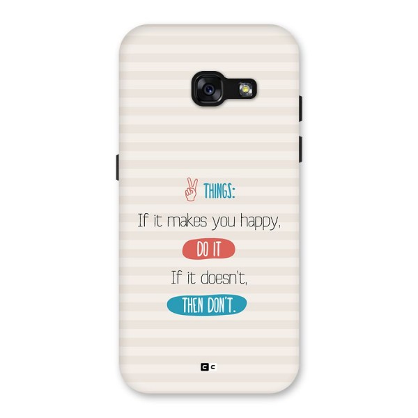Think Then Back Case for Galaxy A3 (2017)