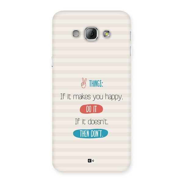 Think Then Back Case for Galaxy A8