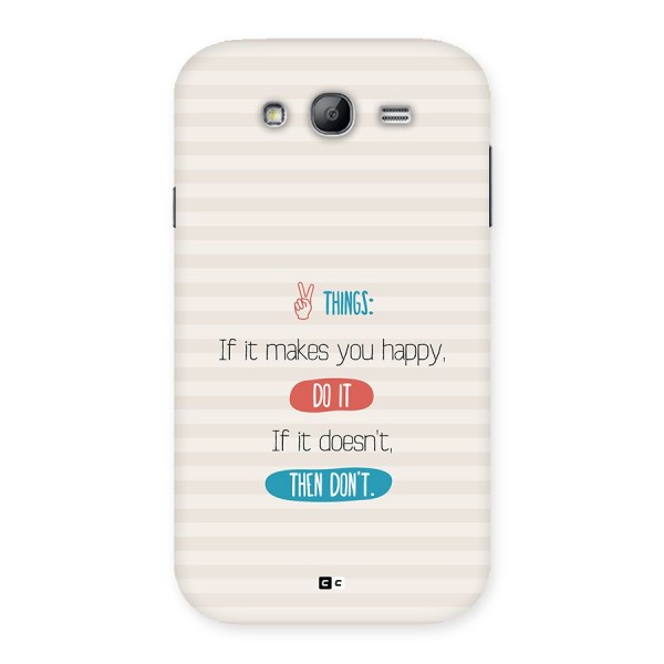Think Then Back Case for Galaxy Grand