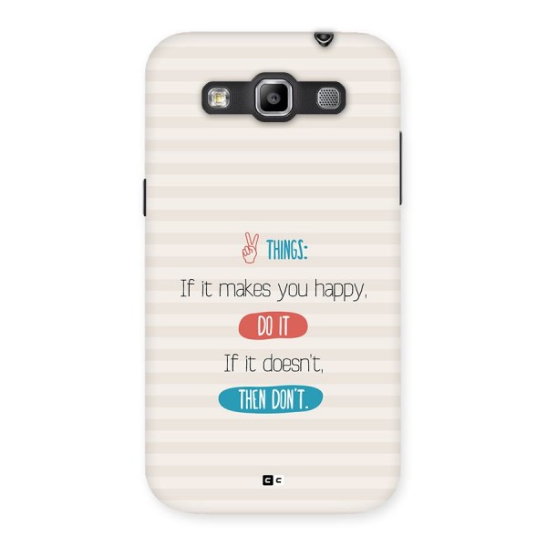 Think Then Back Case for Galaxy Grand Quattro
