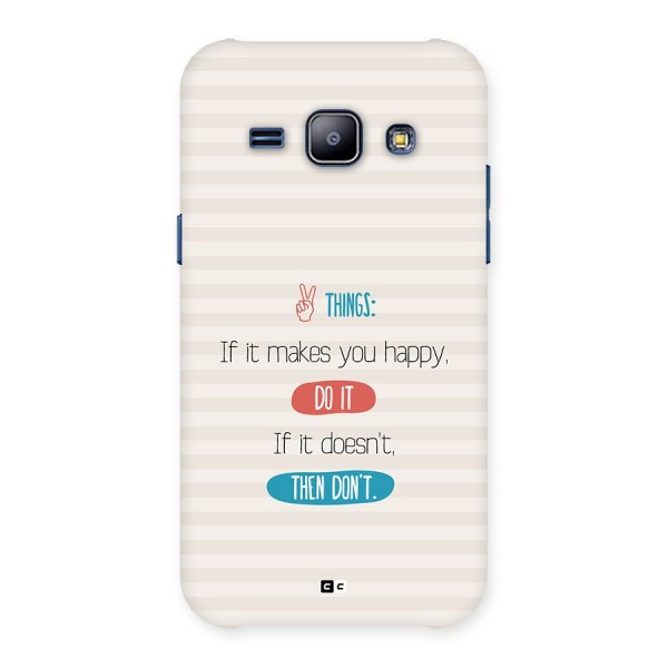 Think Then Back Case for Galaxy J1