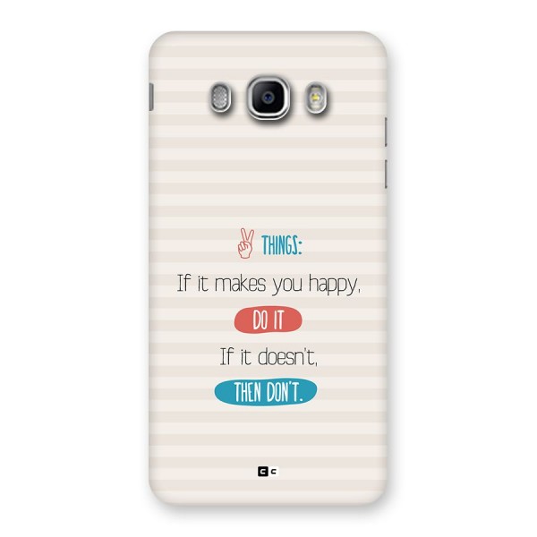 Think Then Back Case for Galaxy J5 2016