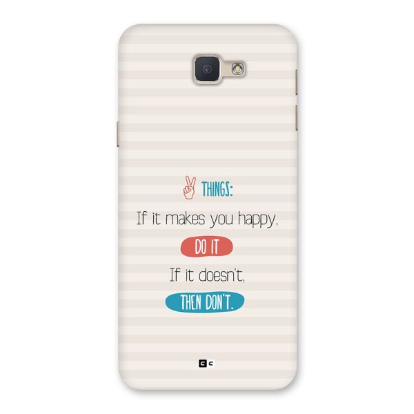Think Then Back Case for Galaxy J5 Prime
