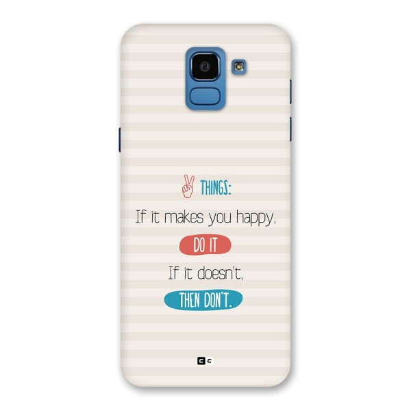Think Then Back Case for Galaxy On6