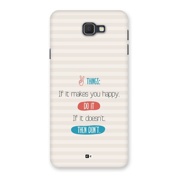 Think Then Back Case for Galaxy On7 2016