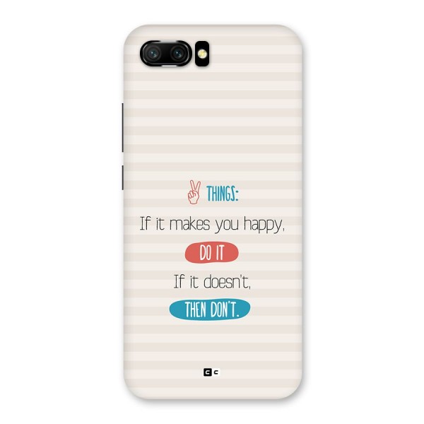 Think Then Back Case for Honor 10