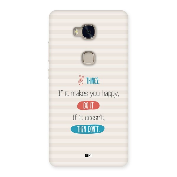Think Then Back Case for Honor 5X