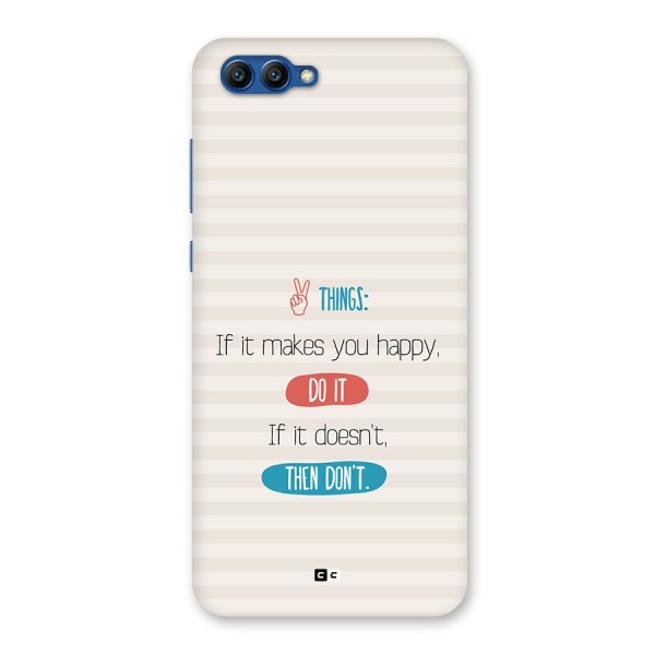 Think Then Back Case for Honor View 10