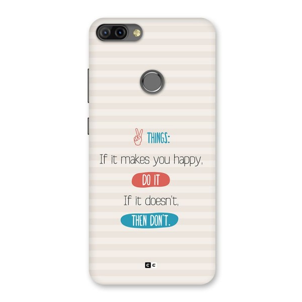 Think Then Back Case for Infinix Hot 6 Pro