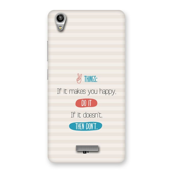 Think Then Back Case for Lava Pixel V1