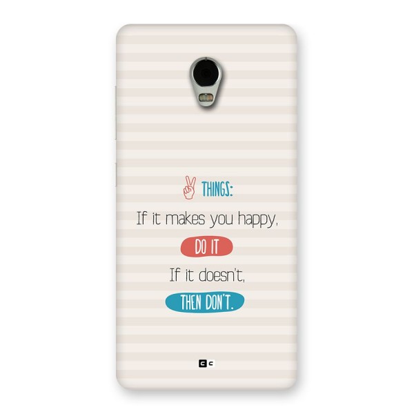 Think Then Back Case for Lenovo Vibe P1