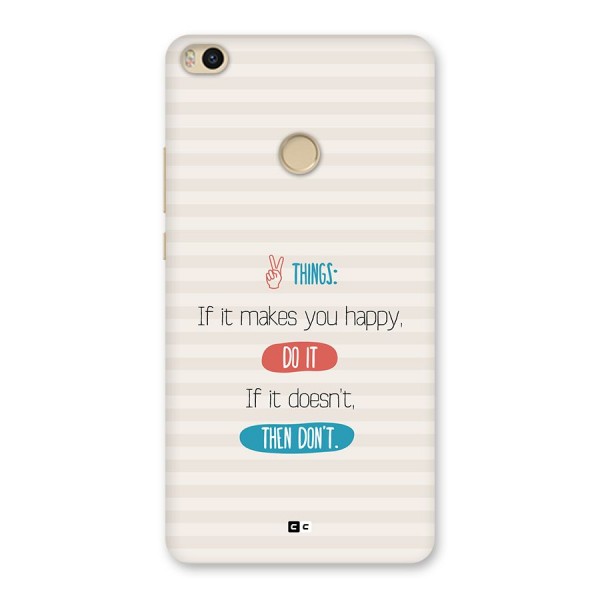 Think Then Back Case for Mi Max 2