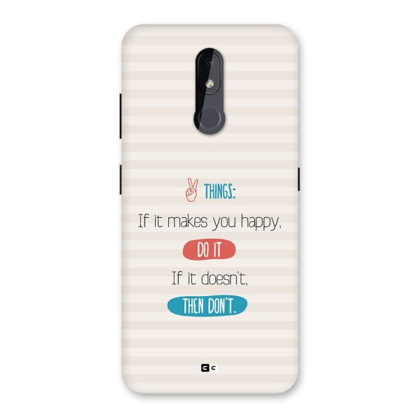 Think Then Back Case for Nokia 3.2