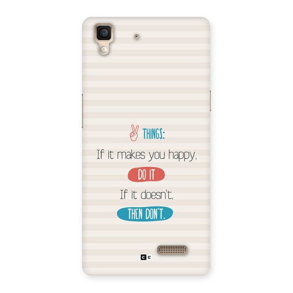 Think Then Back Case for Oppo R7