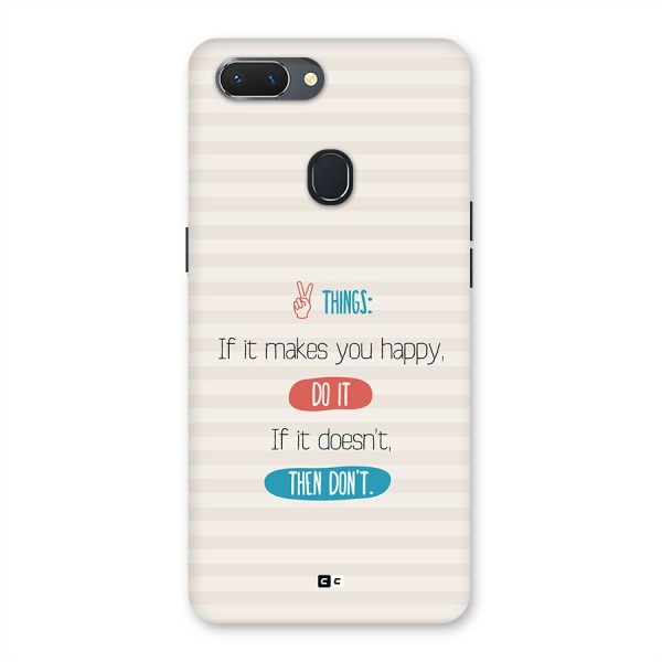 Think Then Back Case for Realme 2