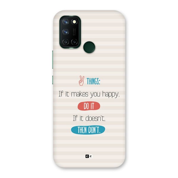 Think Then Back Case for Realme C17