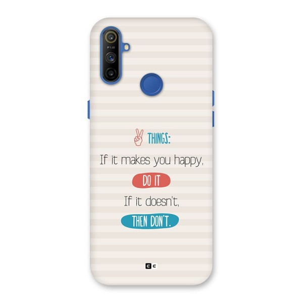 Think Then Back Case for Realme Narzo 10A