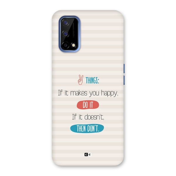 Think Then Back Case for Realme Narzo 30 Pro
