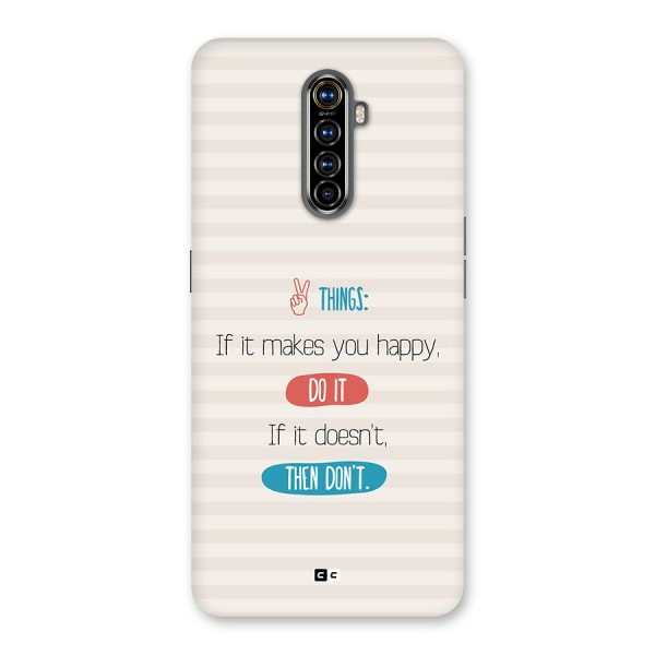 Think Then Back Case for Realme X2 Pro