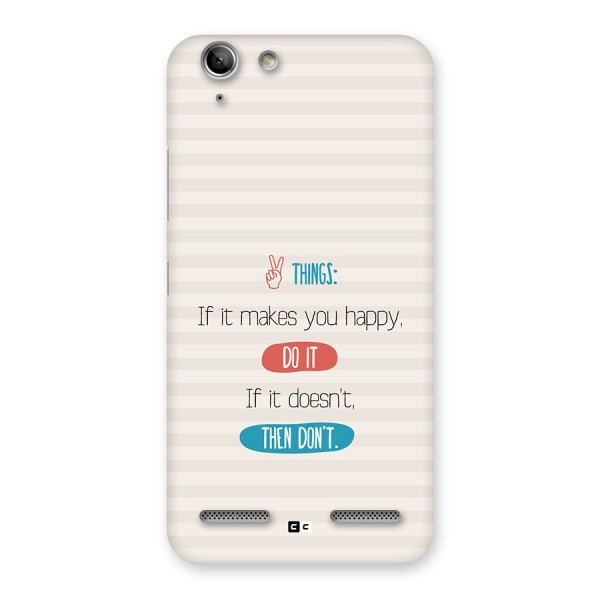 Think Then Back Case for Vibe K5