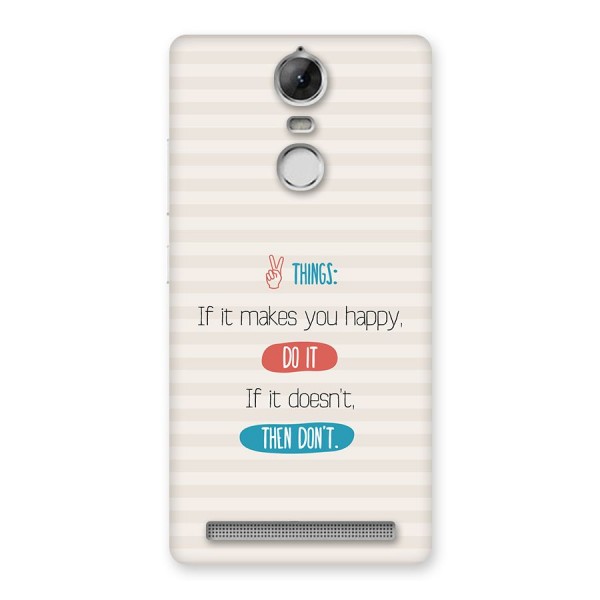 Think Then Back Case for Vibe K5 Note