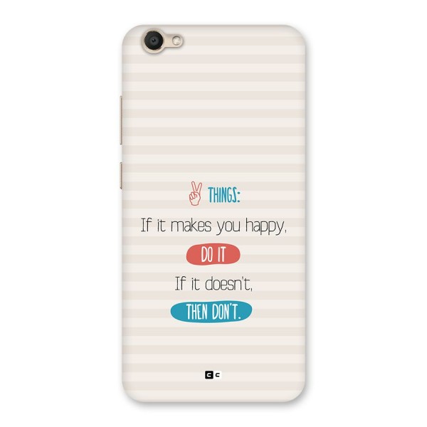 Think Then Back Case for Vivo V5s